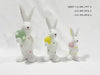 Easter Bunny Ceramic Figurines Set