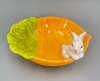 Easter Rabbit & Carrot Ceramic Serving Bowl
